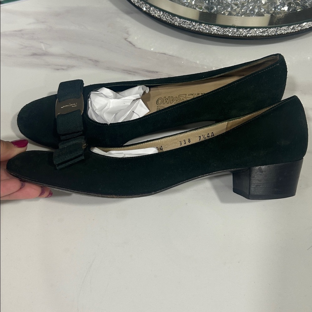 Salvatore Ferragamo Women's Shoes with Gold Accent - Picture 6 of 6